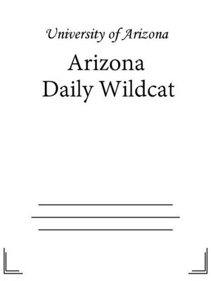 cover image of Arizona Daily Wildcat